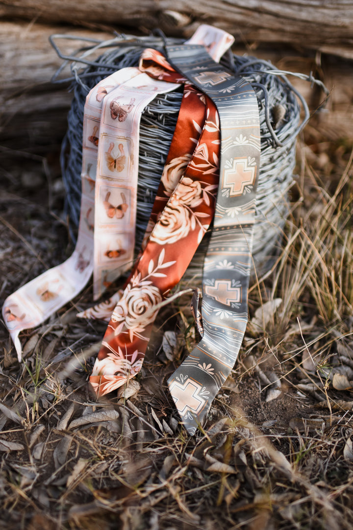 Postal Field Study Western Silk Twilly Scarf