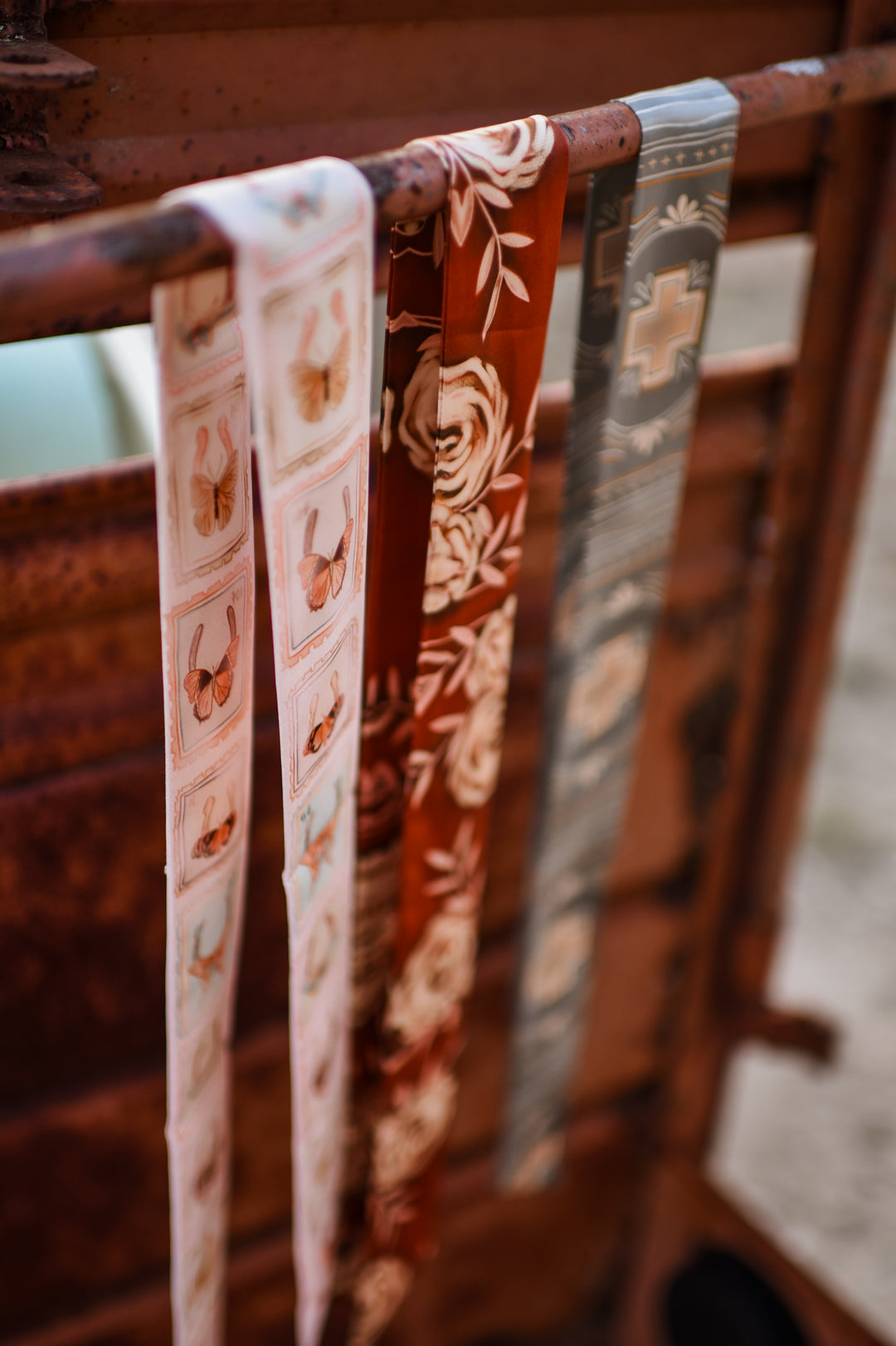 Postal Field Study Western Silk Twilly Scarf