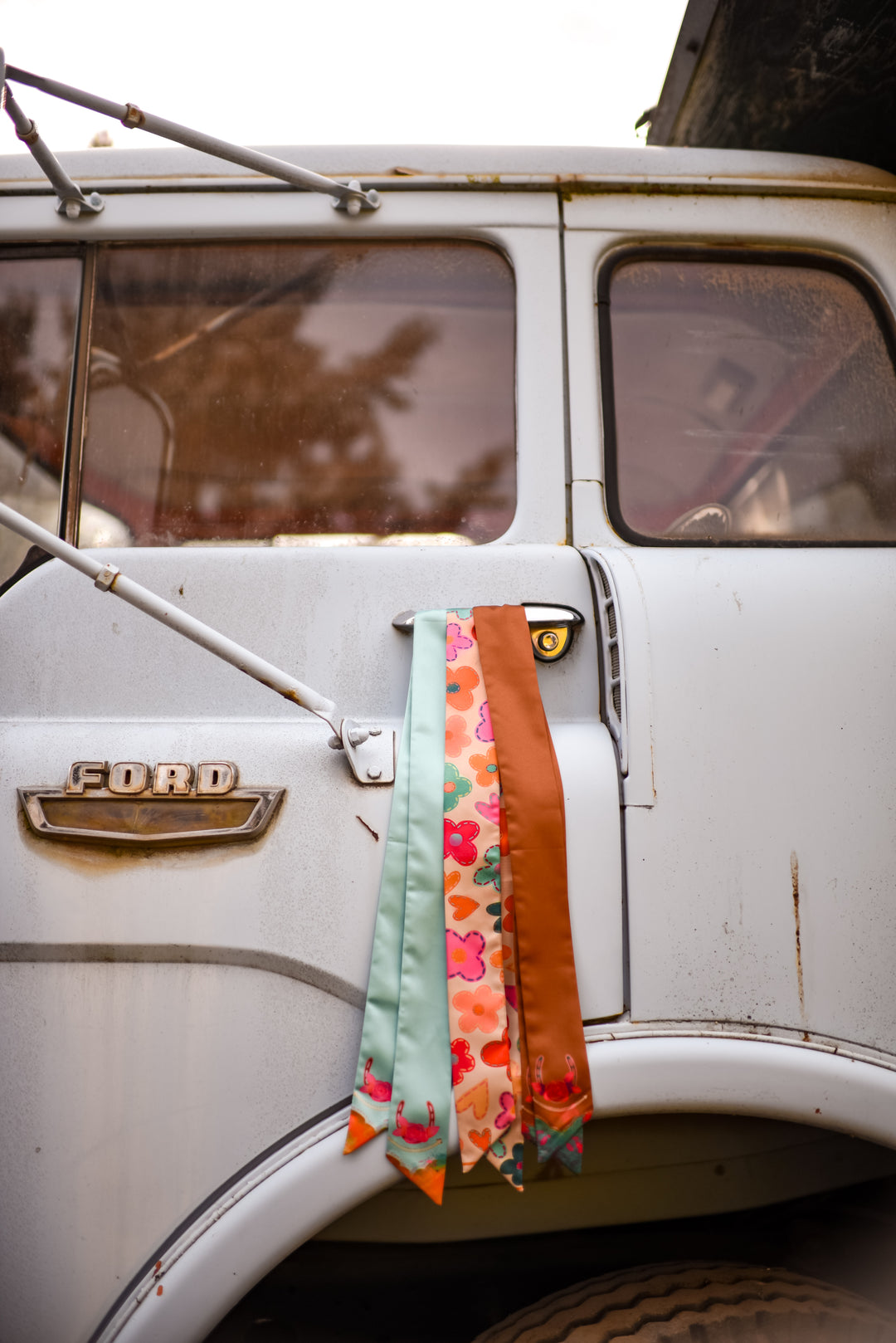 Spring Patchwork Florals Western Twilly Scarf