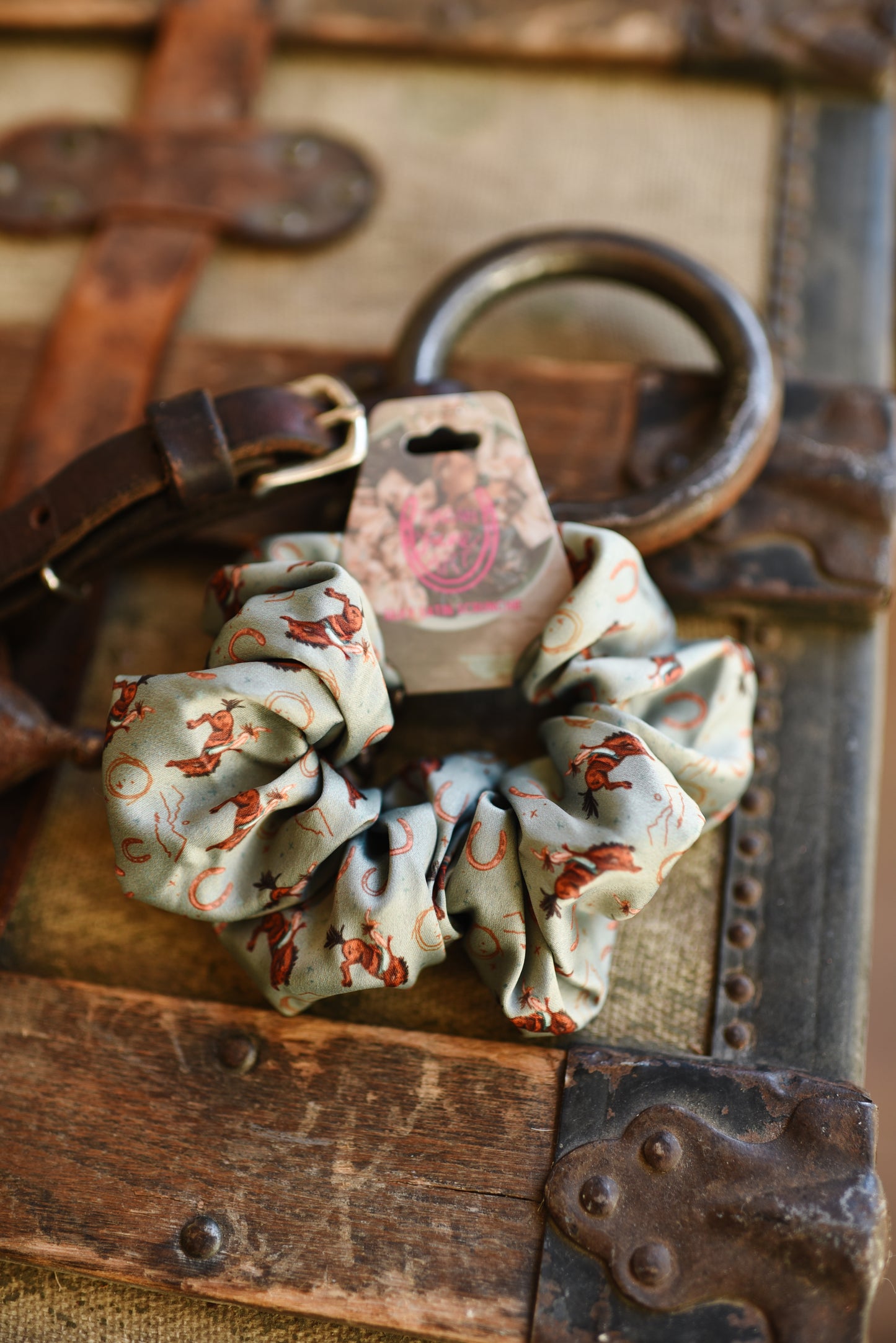 Yeehaw Cowgirl Rodeo Scrunchie Cowgirl Hair Accessory