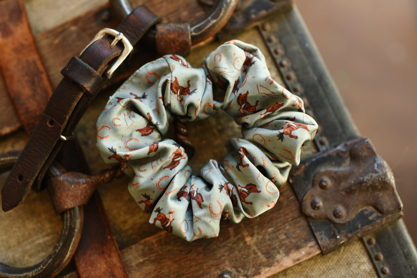 Yeehaw Cowgirl Rodeo Scrunchie Cowgirl Hair Accessory