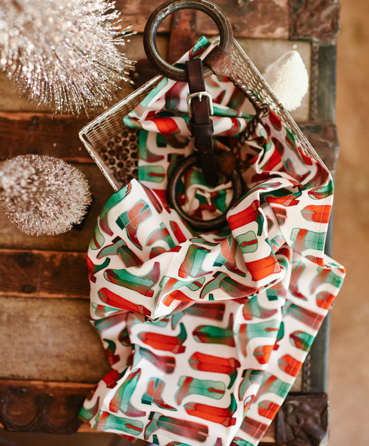 Christmas Boots Holiday Tea Towel