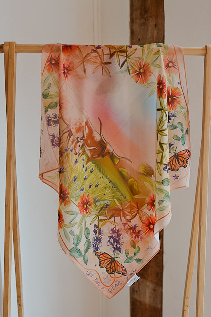 Heartland Series: The Lone Star State Inspired Wild Rag Texas Silk Scarf