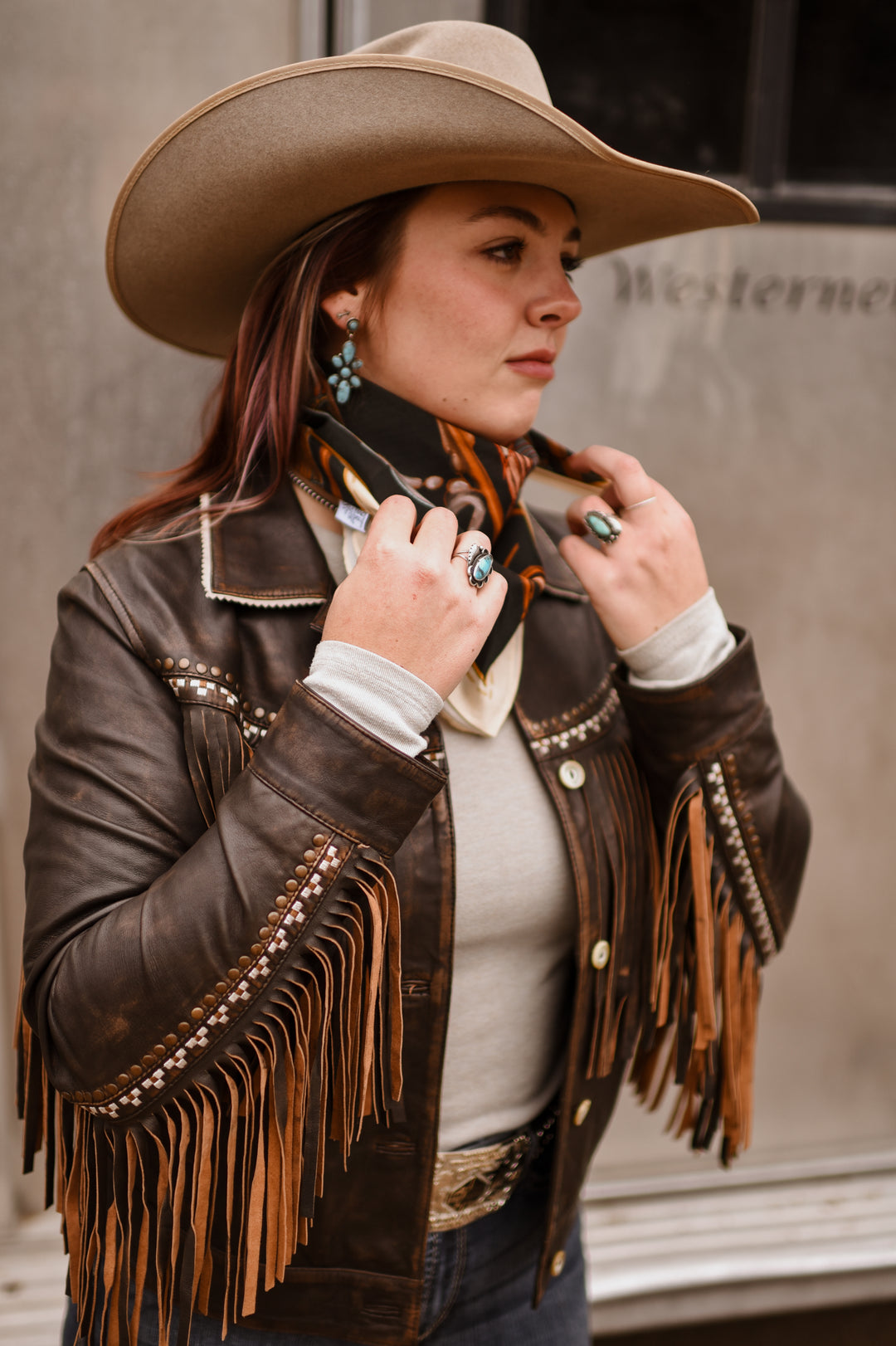 Tack Room Treasure Wild Rag Western Silk Scarf