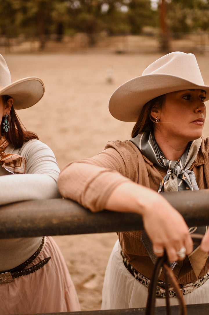 Blue Geometric Large 100% Mulberry Silk 35x35: Wild Rag Scarf
