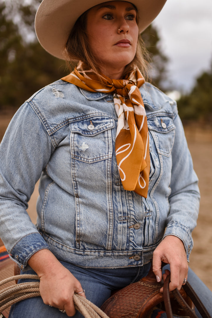 Rustic Wild Roses Large 100% Mulberry Silk 35x35: Wild Rag Scarf