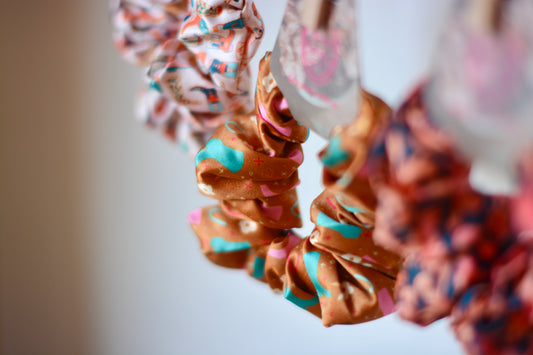 Boots’n Flowers Western Scrunchie Set of 3 Cowgirl Hair Accessory
