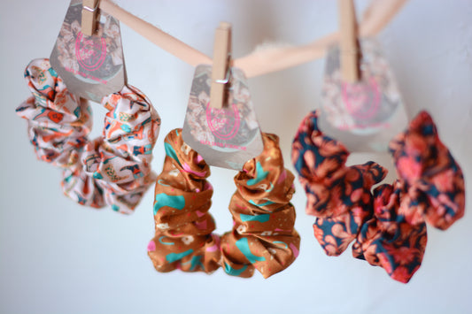 Boots’n Flowers Western Scrunchie Set of 3 Cowgirl Hair Accessory