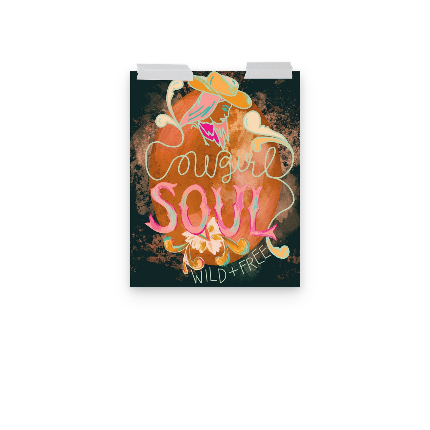 Cowgirl Soul Wild and Free Art Print