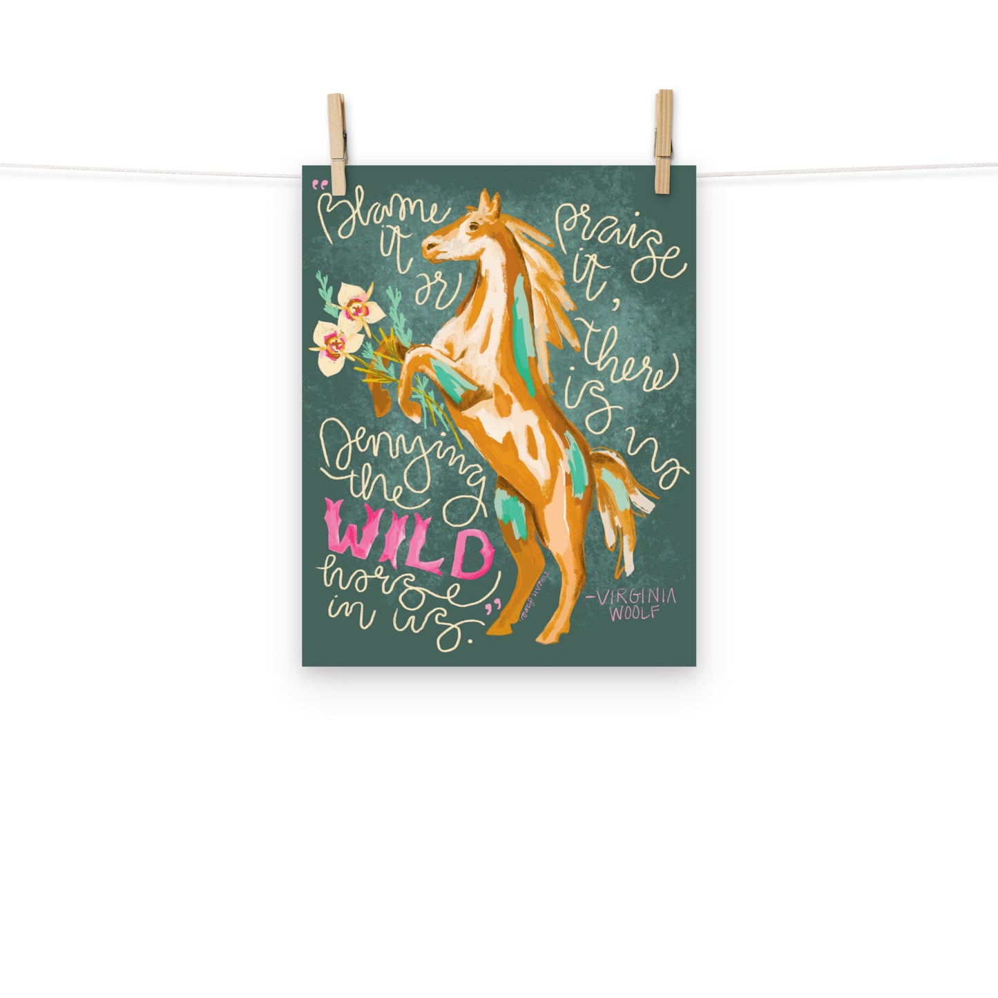 Wild Horses In Us Art Print