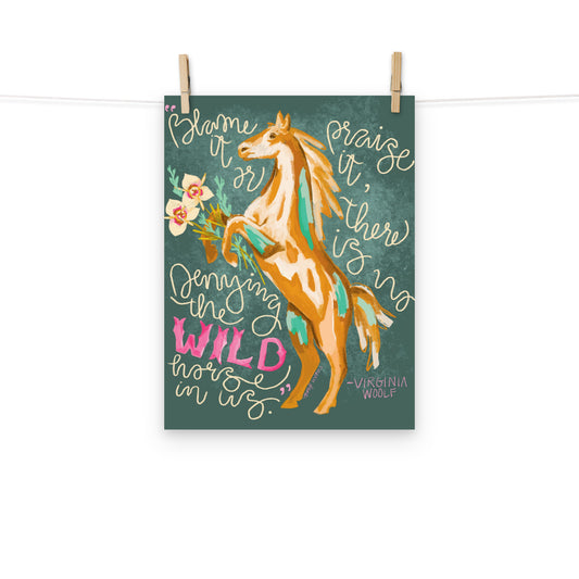 Wild Horses In Us Art Print