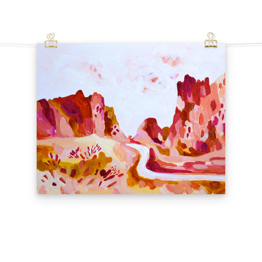 Smith Rock State Park Oregon Colorful Art Print