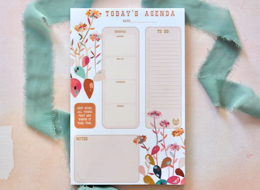 floral notepad